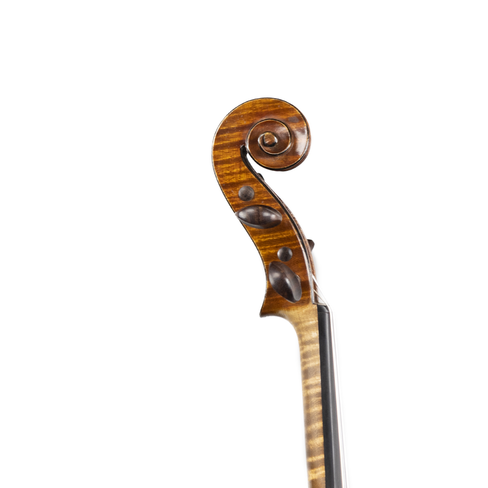古いバイオリン 4/4サイズ 焼印あり Francois Barzoni 虎杢 